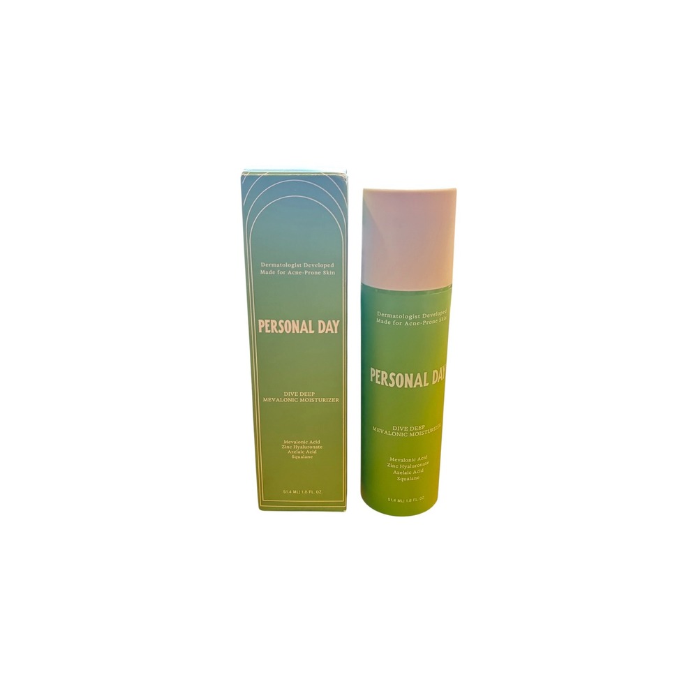 Personal Day Dive Deep Mevalonic Moisturizer 1.8 oz Acne Prone Skin Zinc NIB